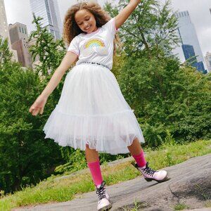 Lola + the Boys Iridescent TWINKLE AND DREAM MIDI SKIRT *NEW/tags* Size 8T